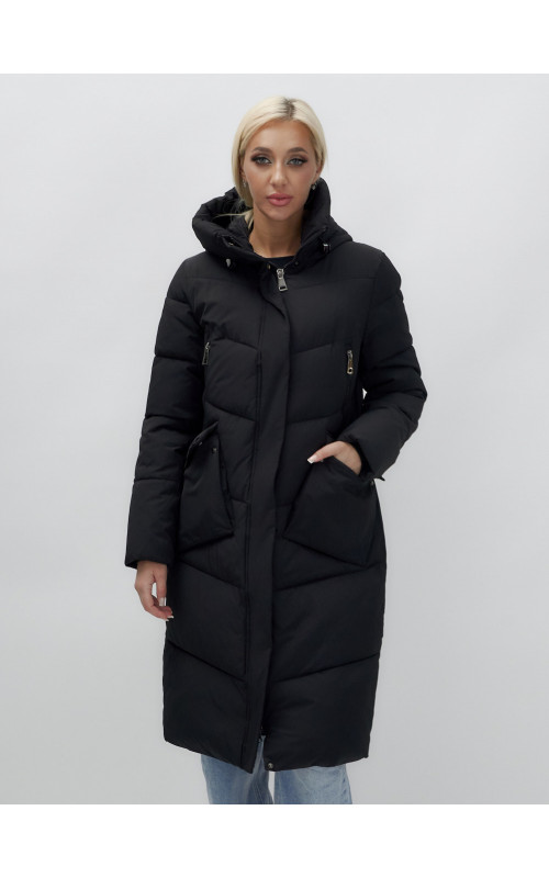 Тёплый женский пуховик с капюшоном