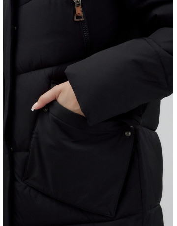 Тёплый женский пуховик с капюшоном