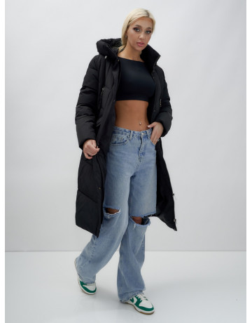 Тёплый женский пуховик с капюшоном