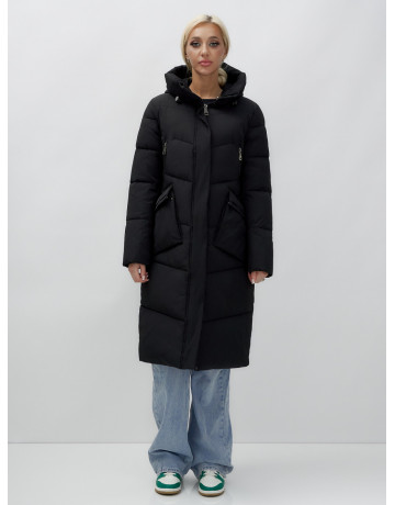 Тёплый женский пуховик с капюшоном
