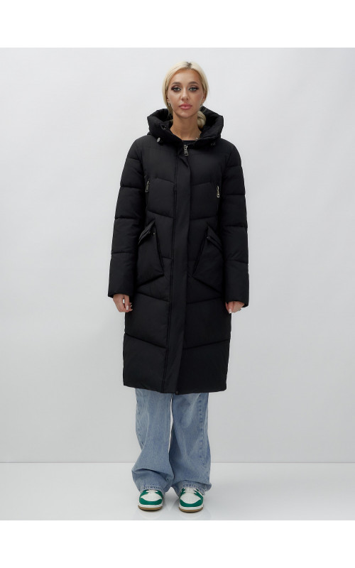 Тёплый женский пуховик с капюшоном