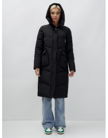Тёплый женский пуховик с капюшоном