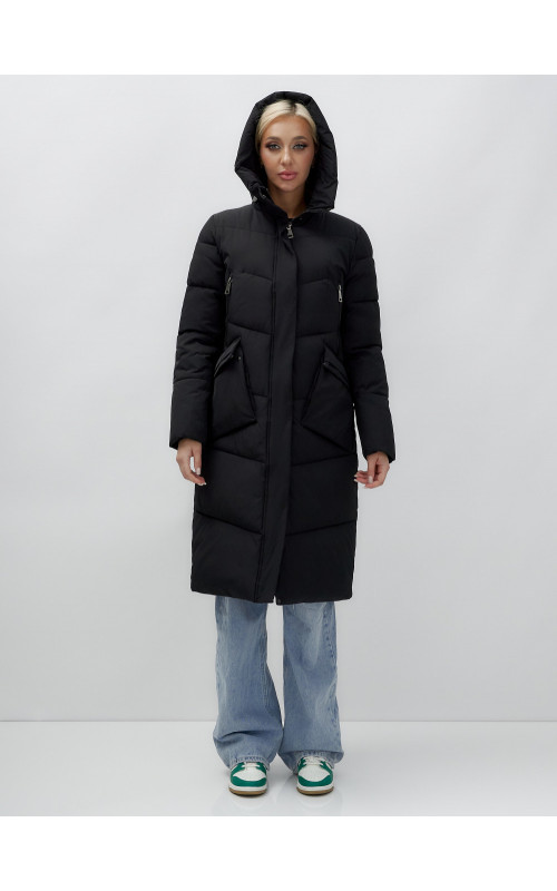 Тёплый женский пуховик с капюшоном