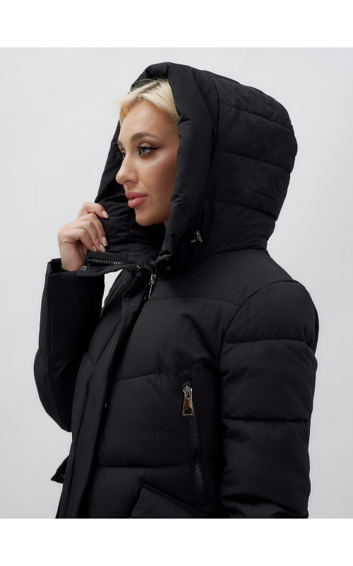 Тёплый женский пуховик с капюшоном