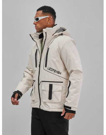 Мужской горнолыжный костюм: куртка и полукомбинезон для зимних активностей.