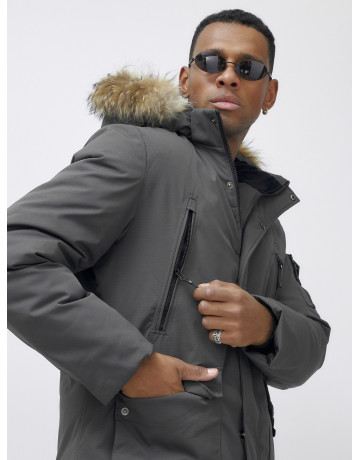 Мужская зимняя парка с мехом — защита и стиль для активного отдыха.