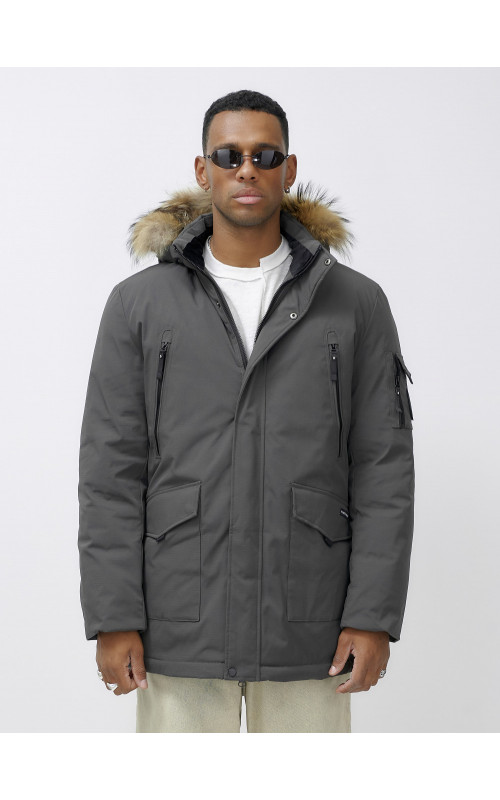 Мужская зимняя парка с мехом — защита и стиль для активного отдыха.