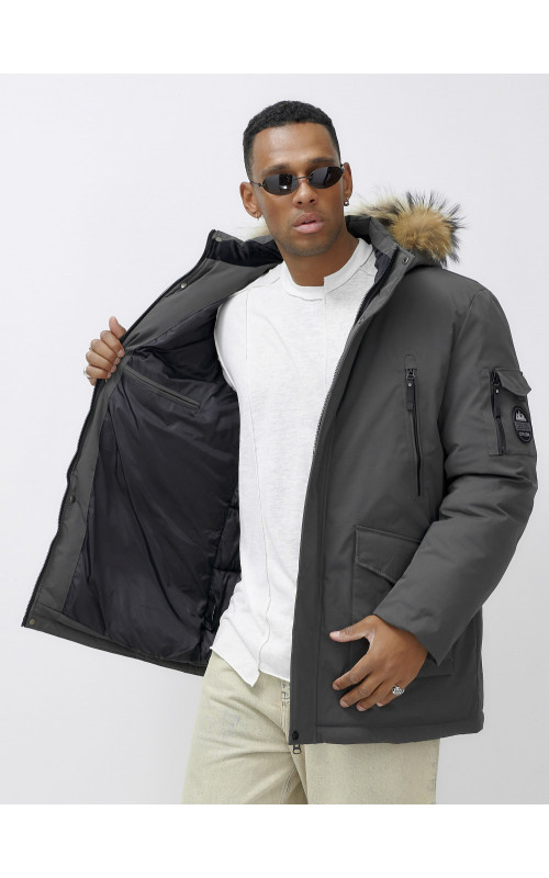 Мужская зимняя парка с мехом — защита и стиль для активного отдыха.