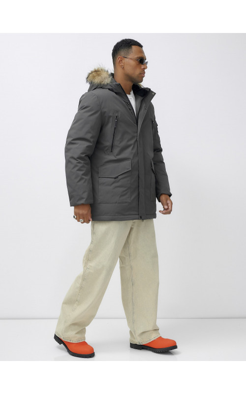 Мужская зимняя парка с мехом — защита и стиль для активного отдыха.