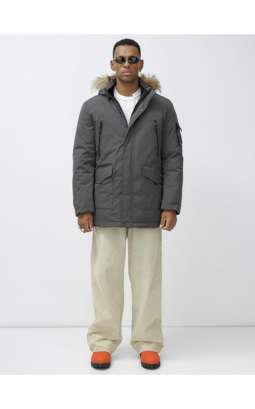 Мужская зимняя парка с мехом — защита и стиль для активного отдыха.