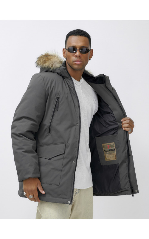 Мужская зимняя парка с мехом — защита и стиль для активного отдыха.