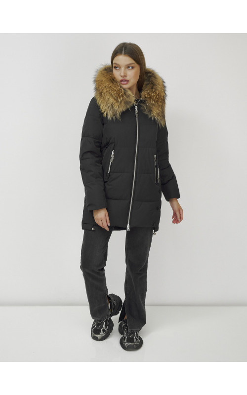 Женская зимняя куртка с мехом.