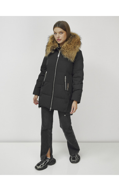 Женская зимняя куртка с мехом.