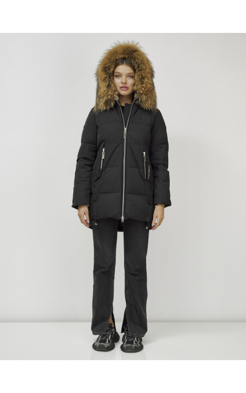 Женская зимняя куртка с мехом.