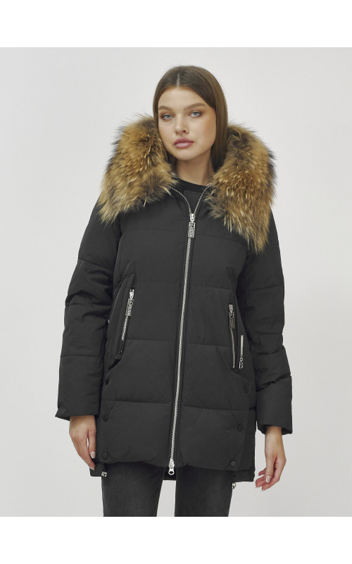 Женская зимняя куртка с мехом.