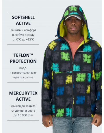 Спортивная ветровка с капюшоном для активного отдыха