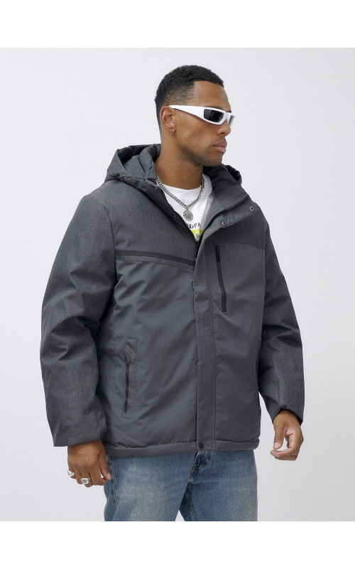 Зимняя куртка мужская больших размеров с утеплителем