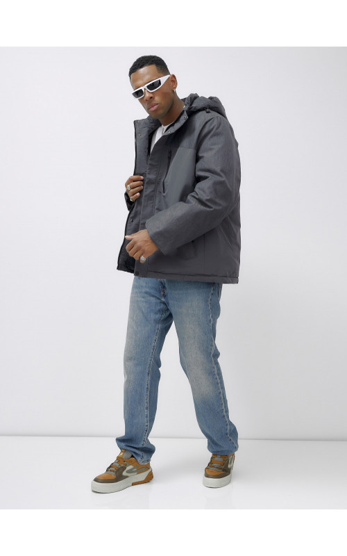 Зимняя куртка мужская больших размеров с утеплителем