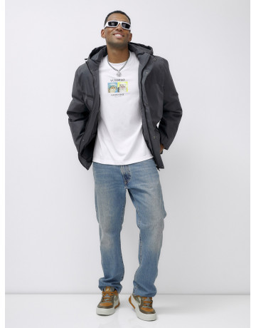 Зимняя куртка мужская больших размеров с утеплителем