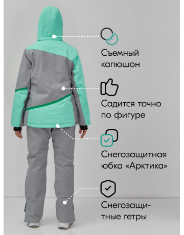 Женский горнолыжный костюм: стиль и комфорт для зимних приключений.