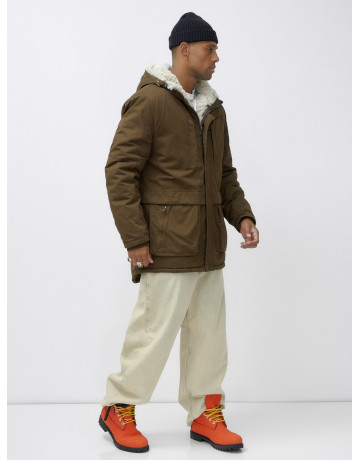 Зимняя мужская парка с капюшоном для активного отдыха.