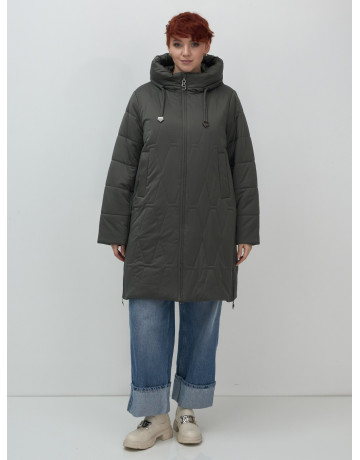 Длинный зимний пуховик для женщин больших размеров