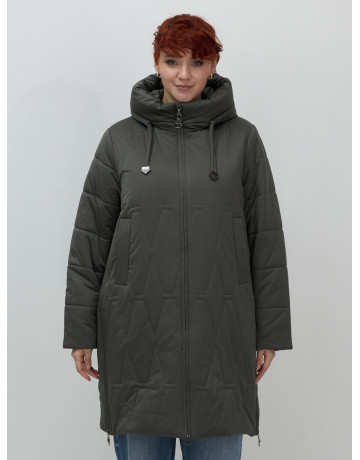 Длинный зимний пуховик для женщин больших размеров