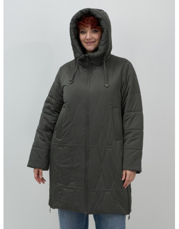 Длинный зимний пуховик для женщин больших размеров
