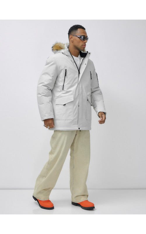 Мужская зимняя парка с натуральным мехом — защита от холода и стиль!