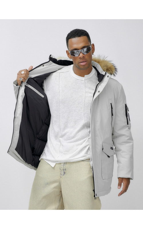 Мужская зимняя парка с натуральным мехом — защита от холода и стиль!