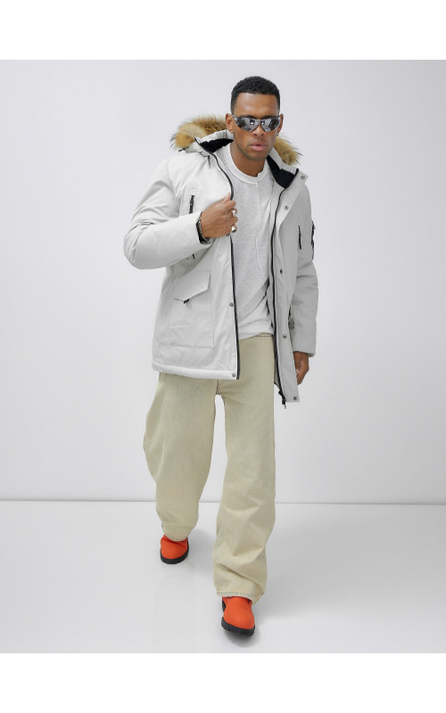 Мужская зимняя парка с натуральным мехом — защита от холода и стиль!