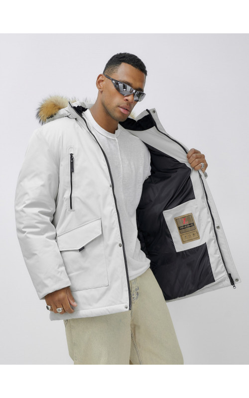 Мужская зимняя парка с натуральным мехом — защита от холода и стиль!