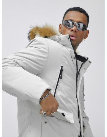 Мужская зимняя парка с натуральным мехом — защита от холода и стиль!