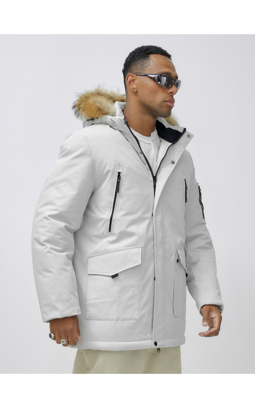 Мужская зимняя парка с натуральным мехом — защита от холода и стиль!