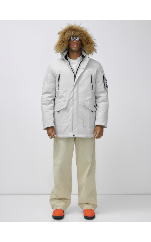 Мужская зимняя парка с натуральным мехом — защита от холода и стиль!