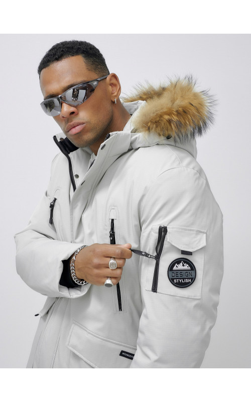 Мужская зимняя парка с натуральным мехом — защита от холода и стиль!