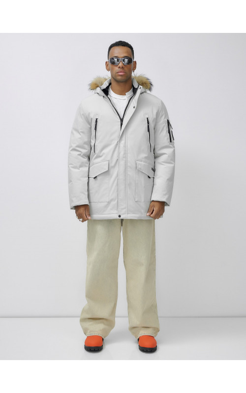 Мужская зимняя парка с натуральным мехом — защита от холода и стиль!