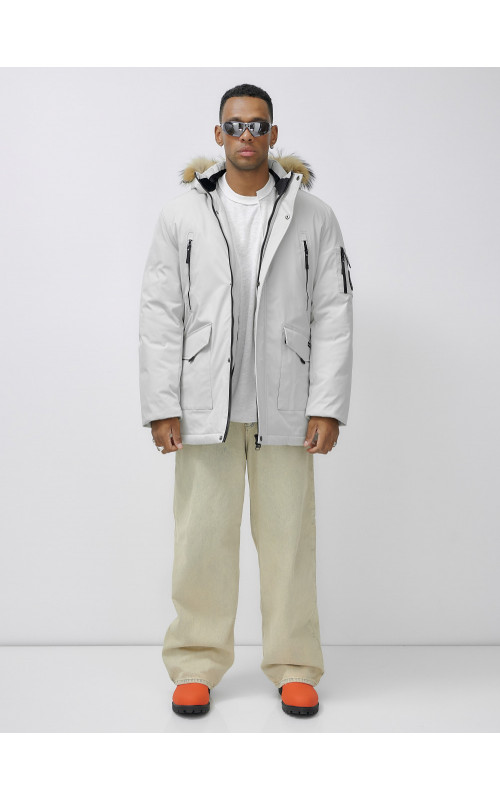 Мужская зимняя парка с натуральным мехом — защита от холода и стиль!