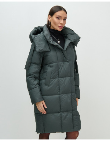 Длинный зимний пуховик для женщин