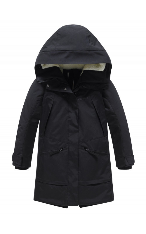 Зимняя парка для девочки-подростка с регулируемой посадкой.