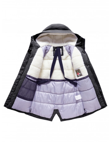 Зимняя парка для девочки-подростка с регулируемой посадкой.