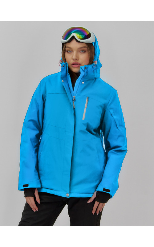 Женская горнолыжная куртка со съёмным капюшоном.