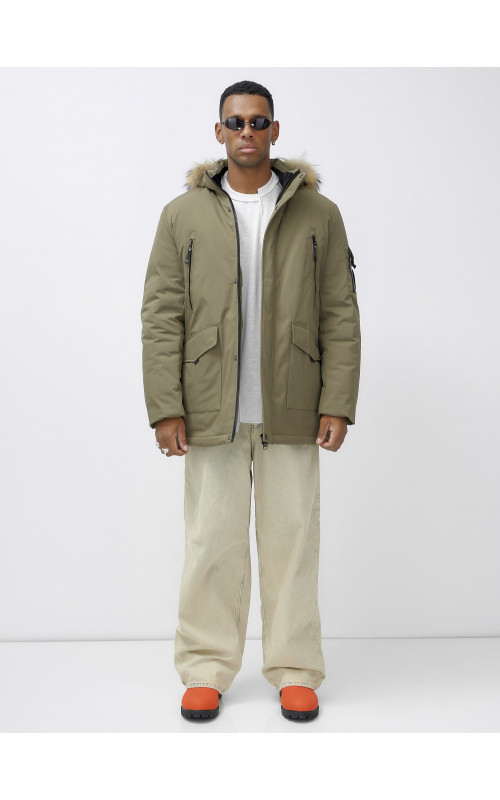 Мужская зимняя парка с натуральным мехом — защита и стиль в холодное время года.