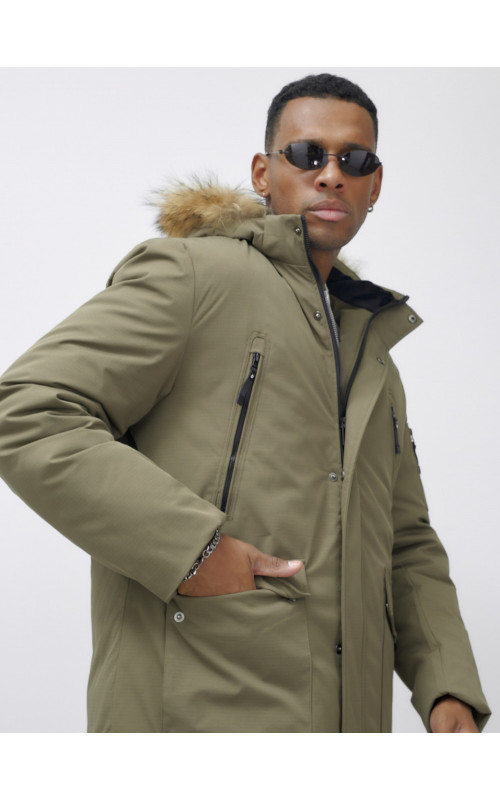 Мужская зимняя парка с натуральным мехом — защита и стиль в холодное время года.