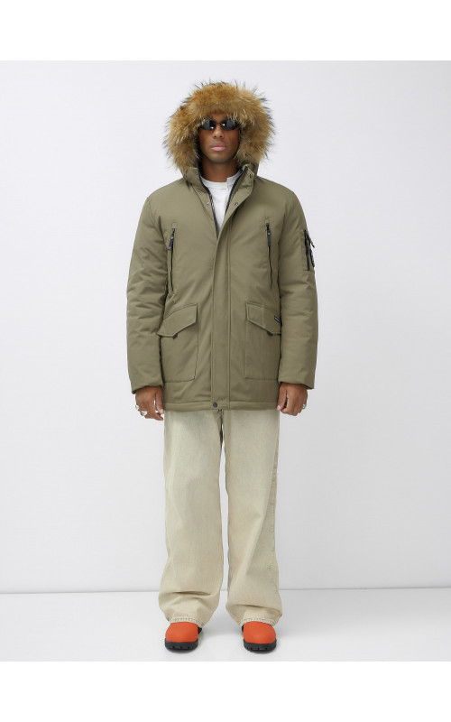 Мужская зимняя парка с натуральным мехом — защита и стиль в холодное время года.