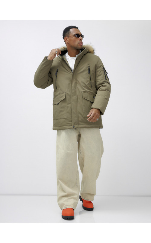 Мужская зимняя парка с натуральным мехом — защита и стиль в холодное время года.