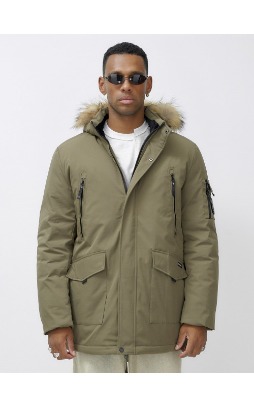 Мужская зимняя парка с натуральным мехом — защита и стиль в холодное время года.