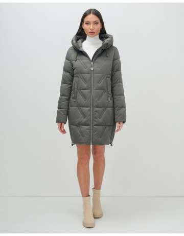 Женский зимний пуховик с капюшоном для холодной погоды.