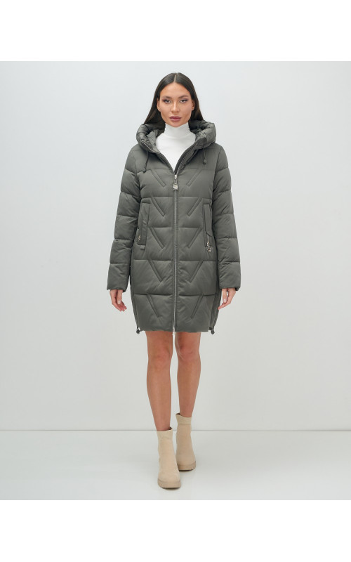 Женский зимний пуховик с капюшоном для холодной погоды.