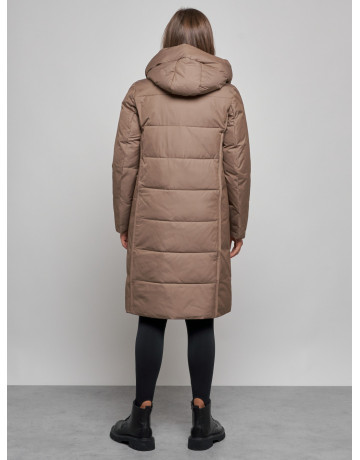 Длинный женский пуховик для зимы